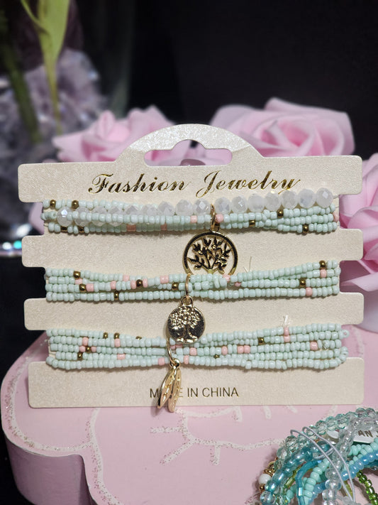 Multi-Layered Tree of Life Stack Bracelet