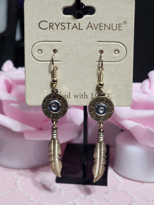Goldtone Shell Earrings
