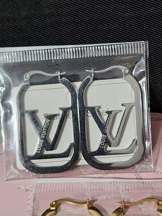 Gold or Silver Stainless Steel Earrings