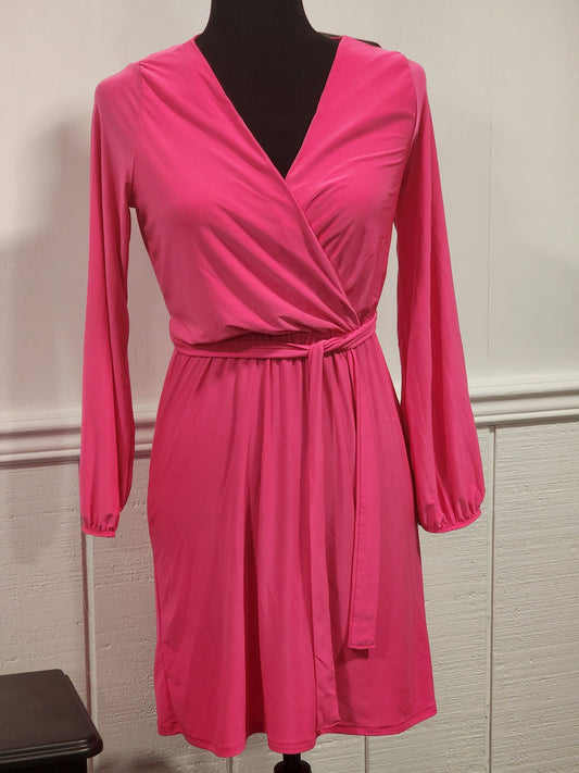 Silky Pink Dress (Size Medium)