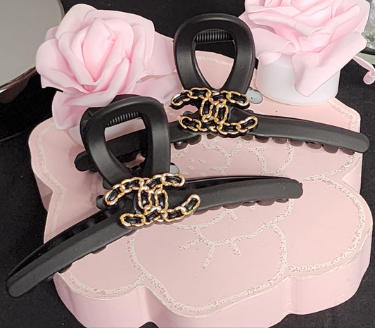 Black with Gold Hair Claws