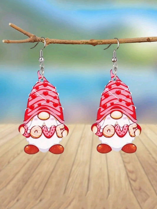 Gnome Valentines Day 💝 Earrings