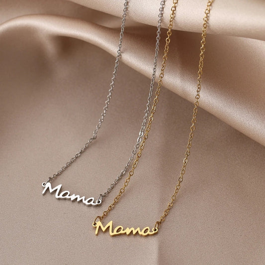 Mama Stainless Steel Necklace