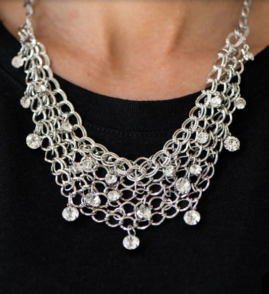 Fishing for Compliments Necklace with Earrings Set