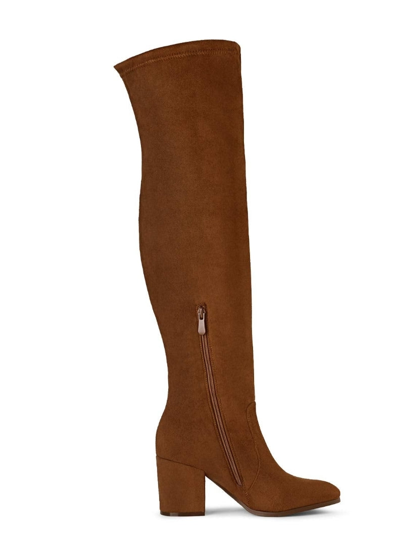 Over the Knee Block Heel Women's Boots (ON Sale)