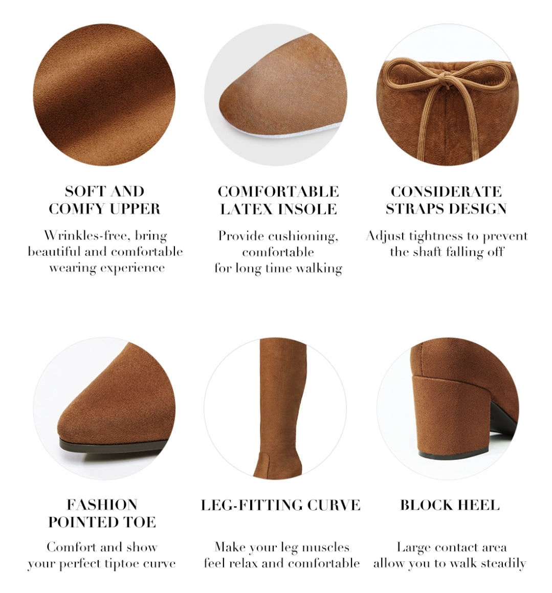 Over the Knee Block Heel Women's Boots (ON Sale)