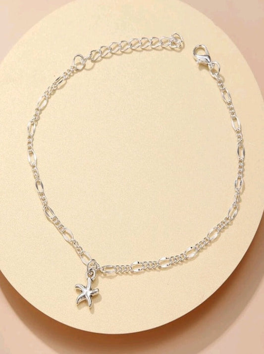 Starfish Charm Anklet