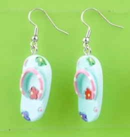 Flower Flip Flop Earrings