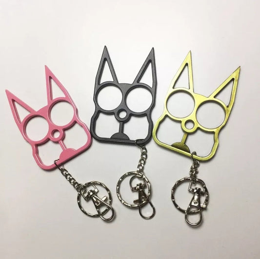 Safety Cat Keychains (Available in Blue, Black, Gold, Pink or Purple)