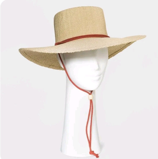Women's Straw Boater Hat