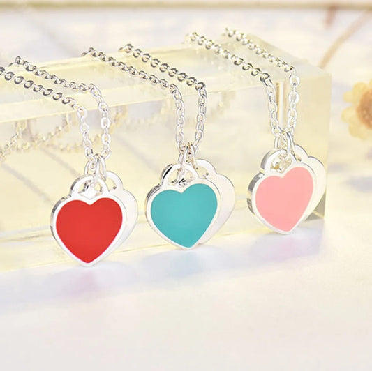 Stainless Steel Heart Pendants Necklaces (ON SALE)