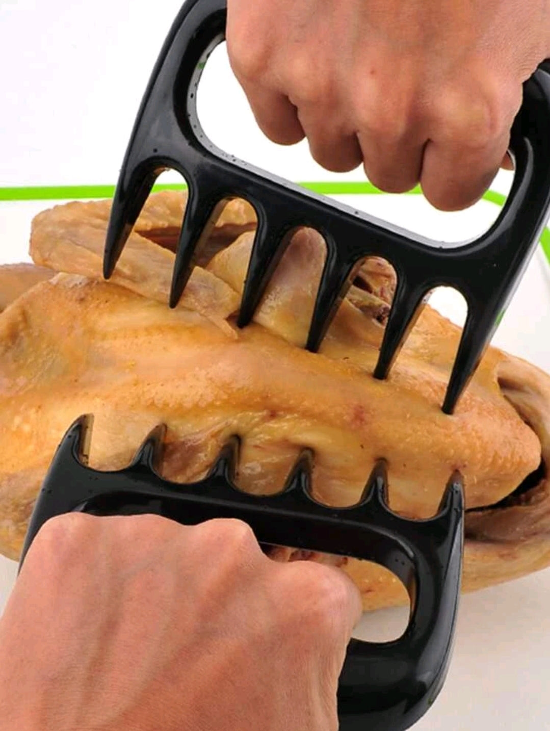2 Piece Bear Claw Meat Shredder, Black