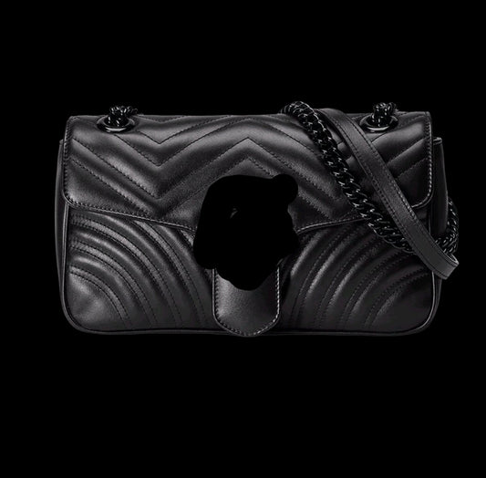 Marmont Style Black with Black Hardware Handbag (FINAL CLEARANCE SALE)