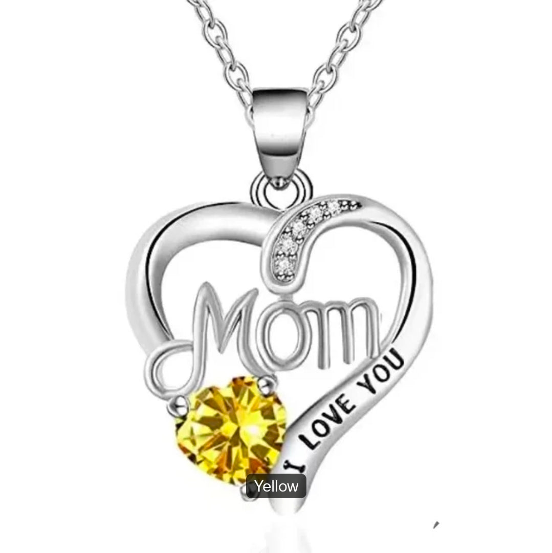 I LOVE YOU MOM Mother's Day Necklaces