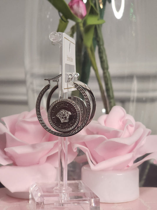 Silver Stainless Steel Earrings
