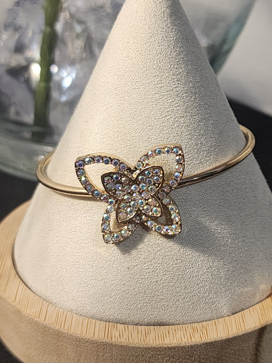 Gold Butterfly Cuff Bracelets
