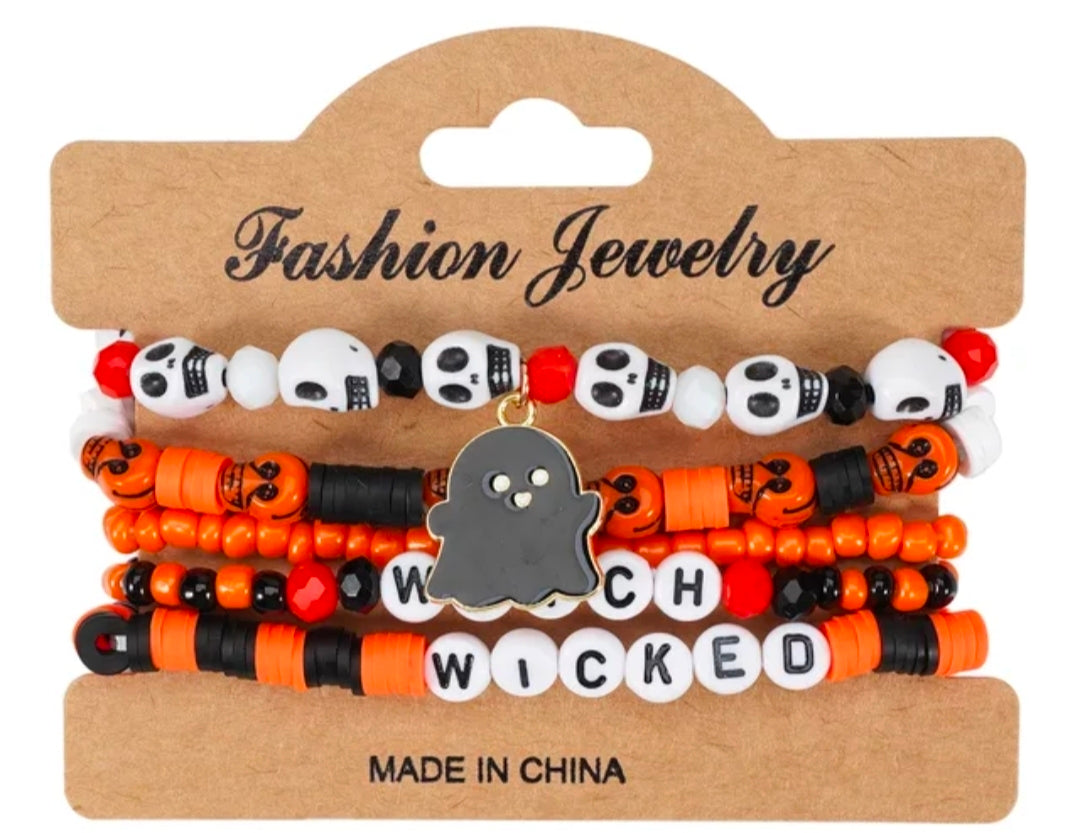 Halloween Stack Bracelets