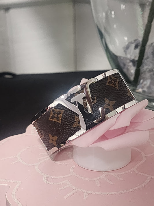 Silver Stainless Steel Chunky Upcycled Bracelets