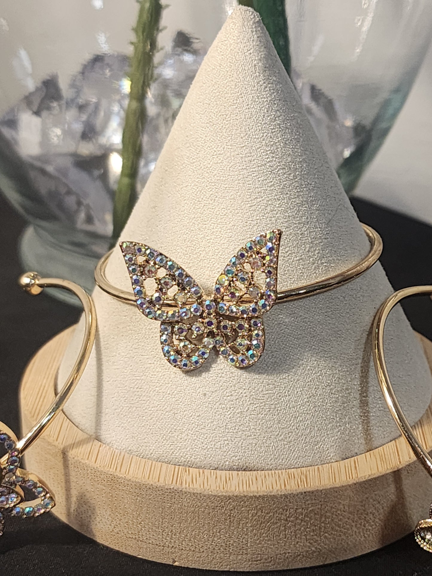 Gold Butterfly Cuff Bracelets