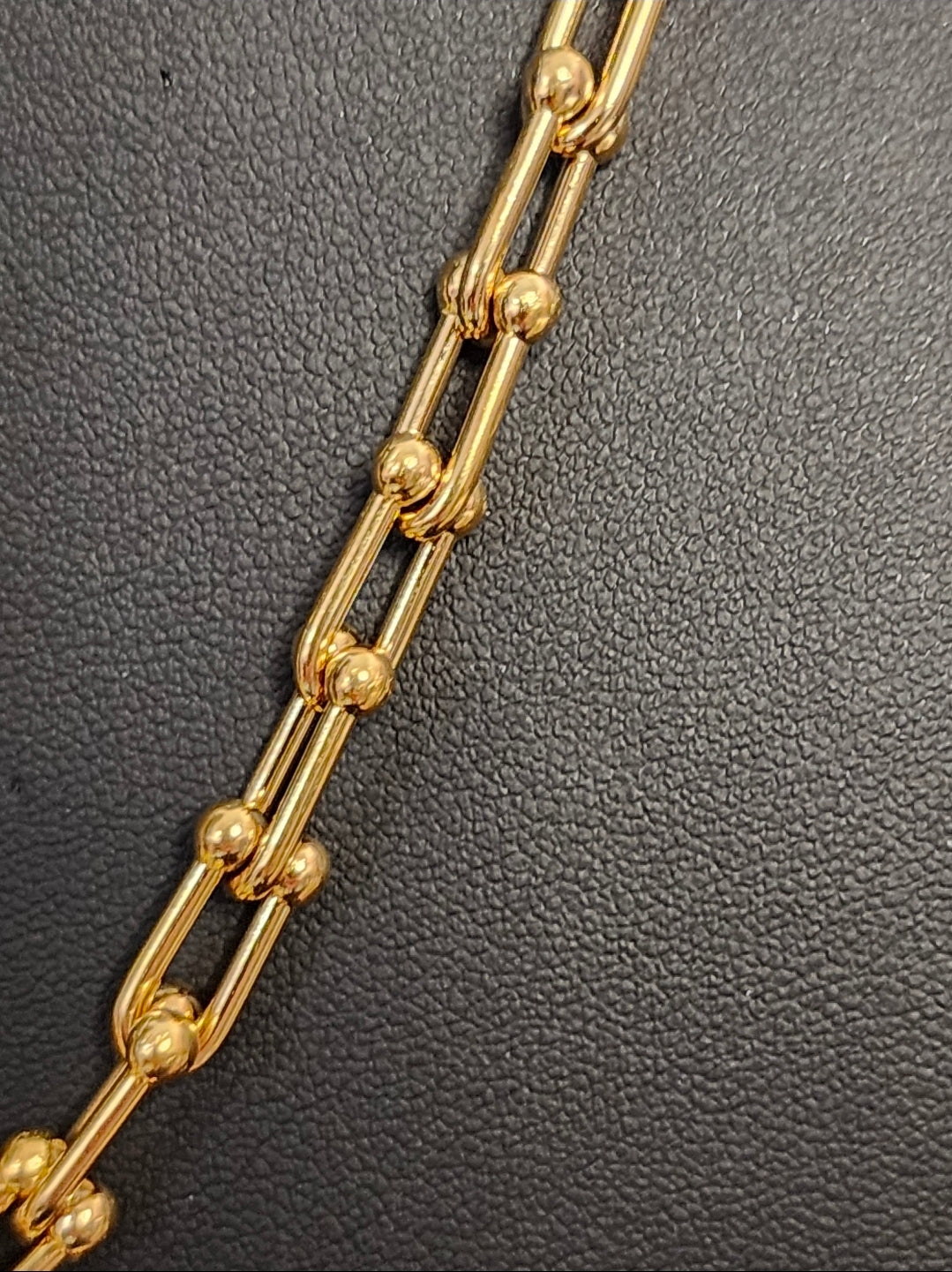Gold Stainless Steel Fashion Necklace with Earrings Set (ON SALE)