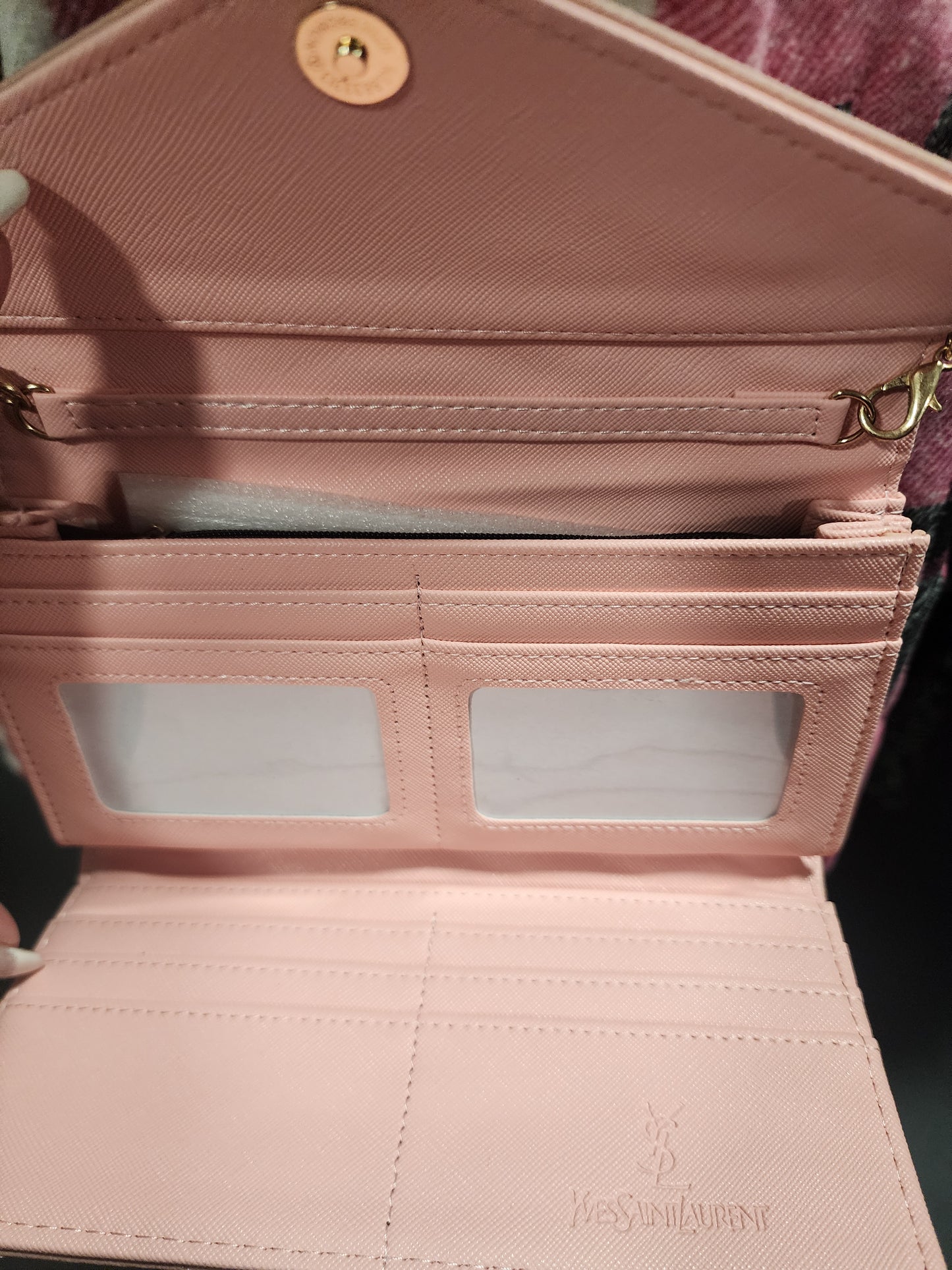 Pink and Gold Crossbody/Wallet