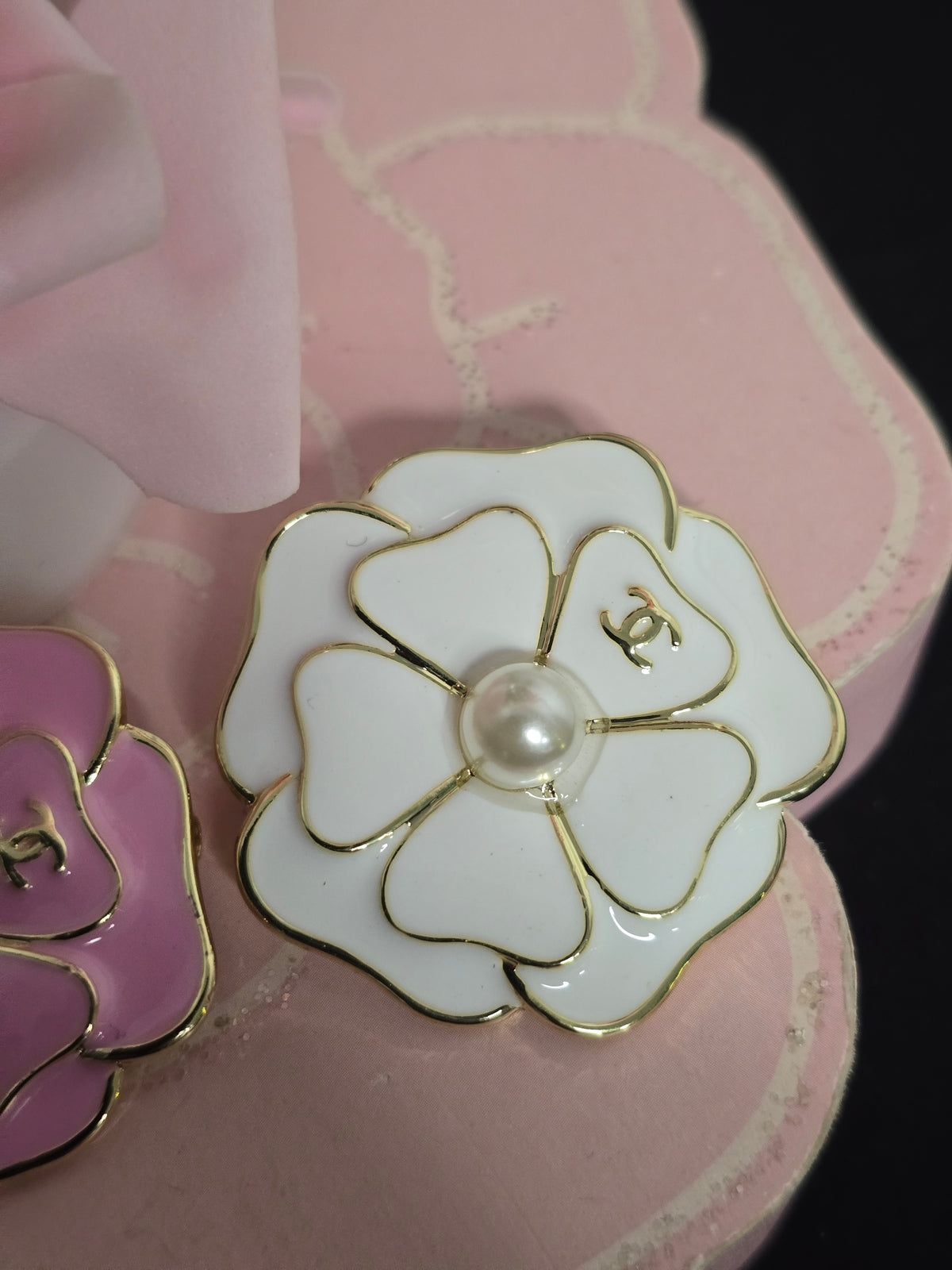 Gold or Silver Rhinestone Brooches (Handmade)