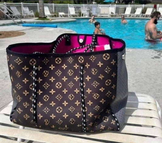 FASHION Neoprene Beach Tote (ON SALE)