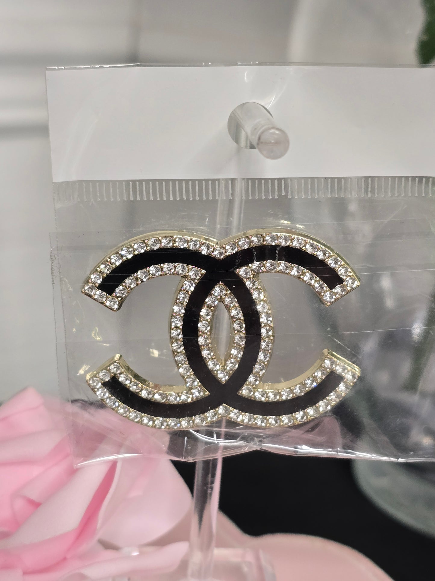 Gold or Silver Rhinestone Brooches (Handmade)