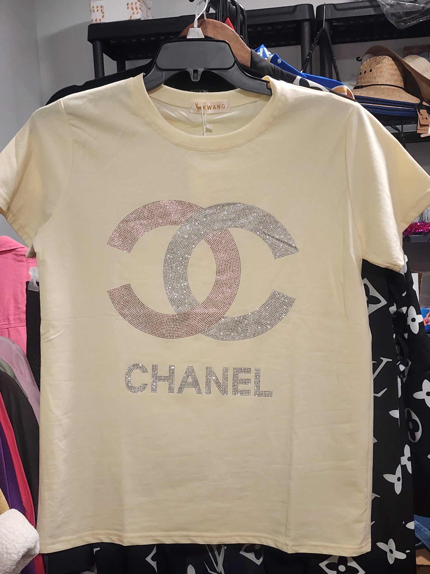 Women's Rhinestone T-Shirt or Crop Top (CLEARANCE)