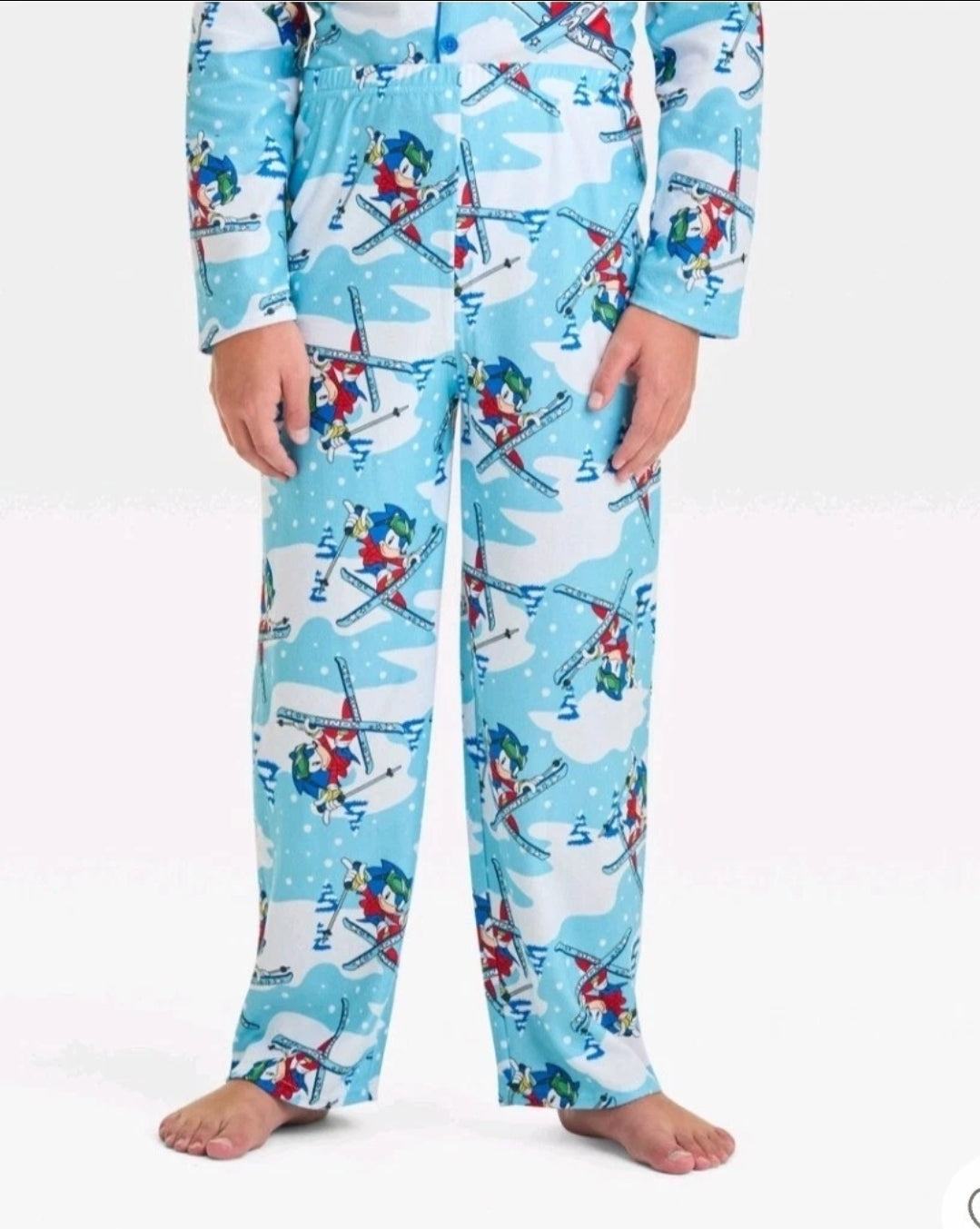 Boys Sonic Hedgehog, 2 Piece Pajama Set (SIZE 10-12)