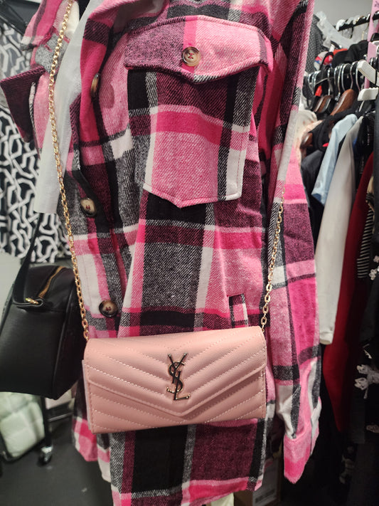 Pink and Gold Crossbody/Wallet