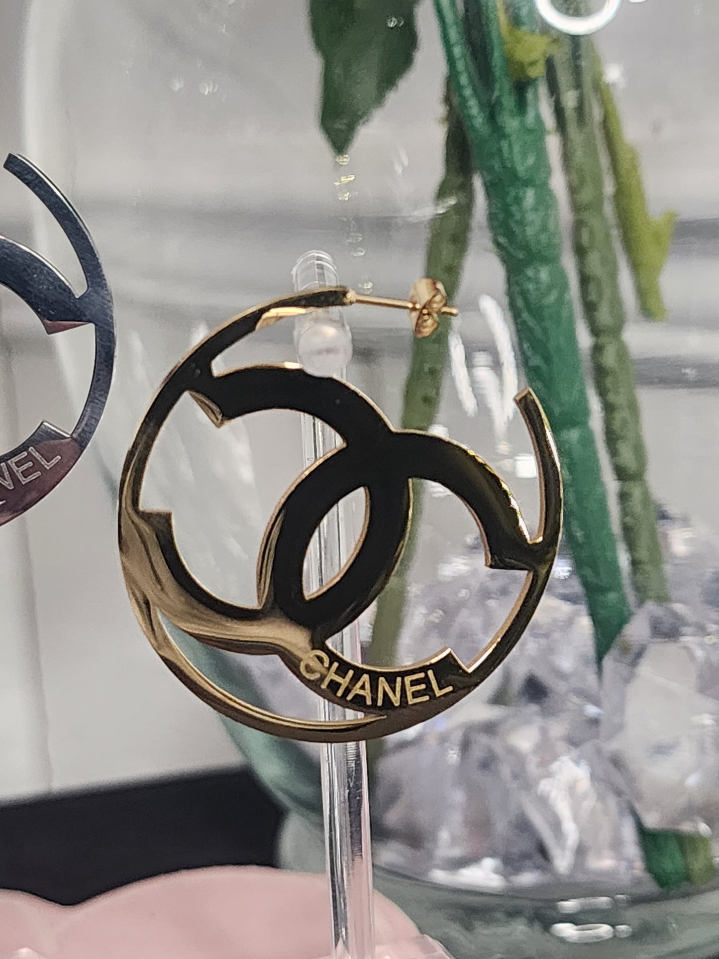 BACK IN STOCK Gold or Silver Fashion Stainless Steel Hoop Earrings