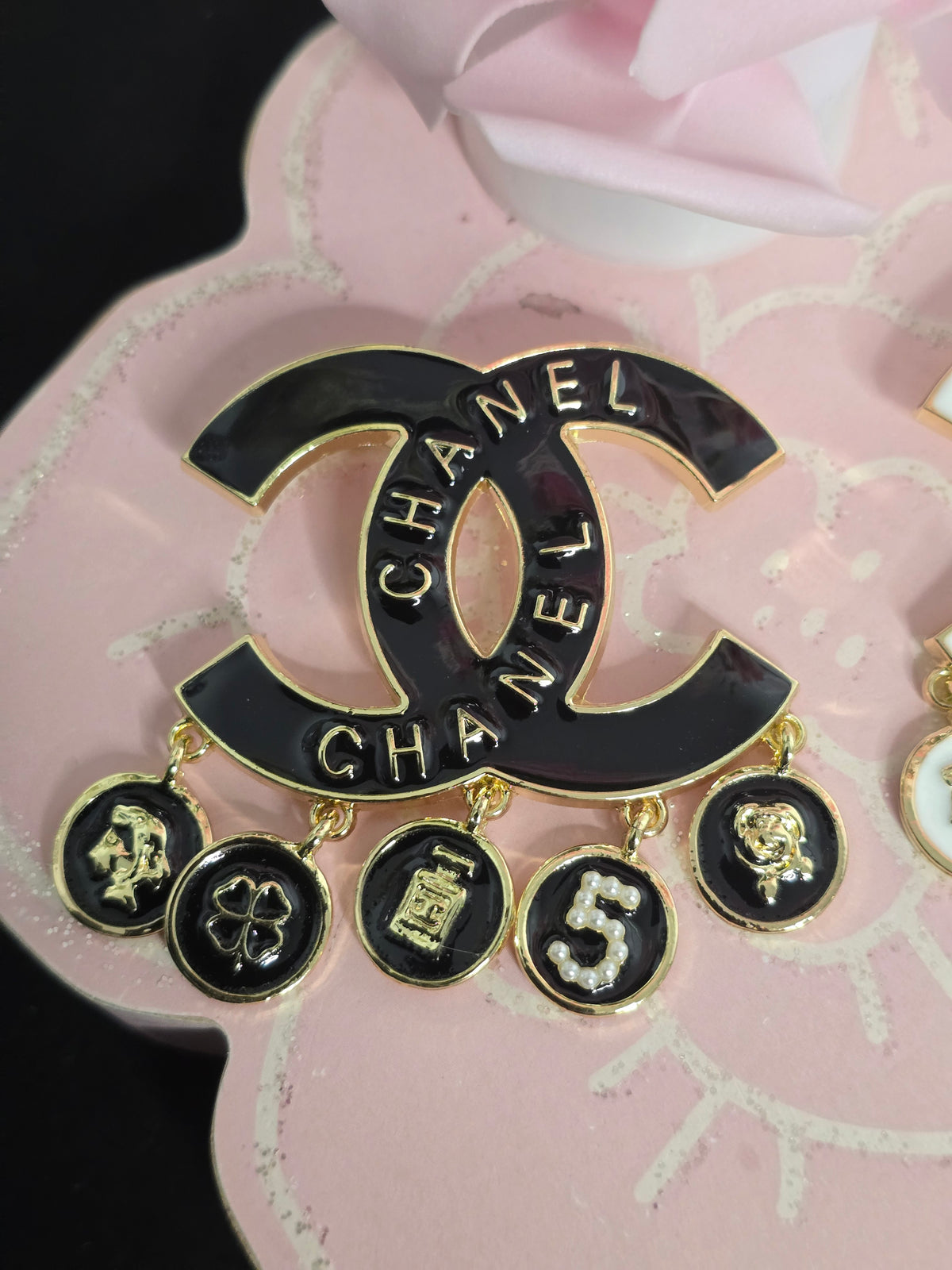 Gold or Silver Rhinestone Brooches (Handmade)