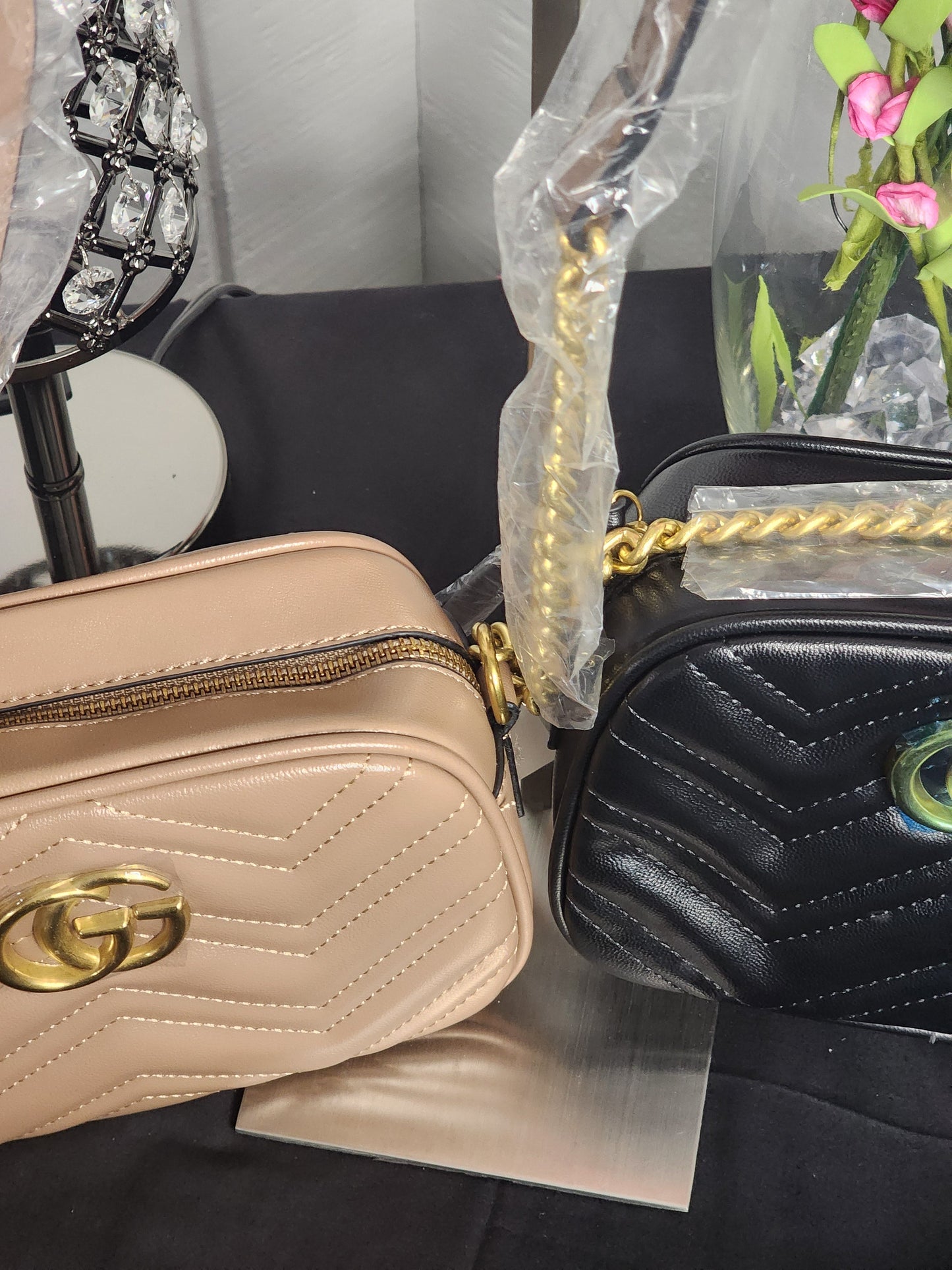 Fashion White, Black or Brown Leather Crossbodies/Handbags