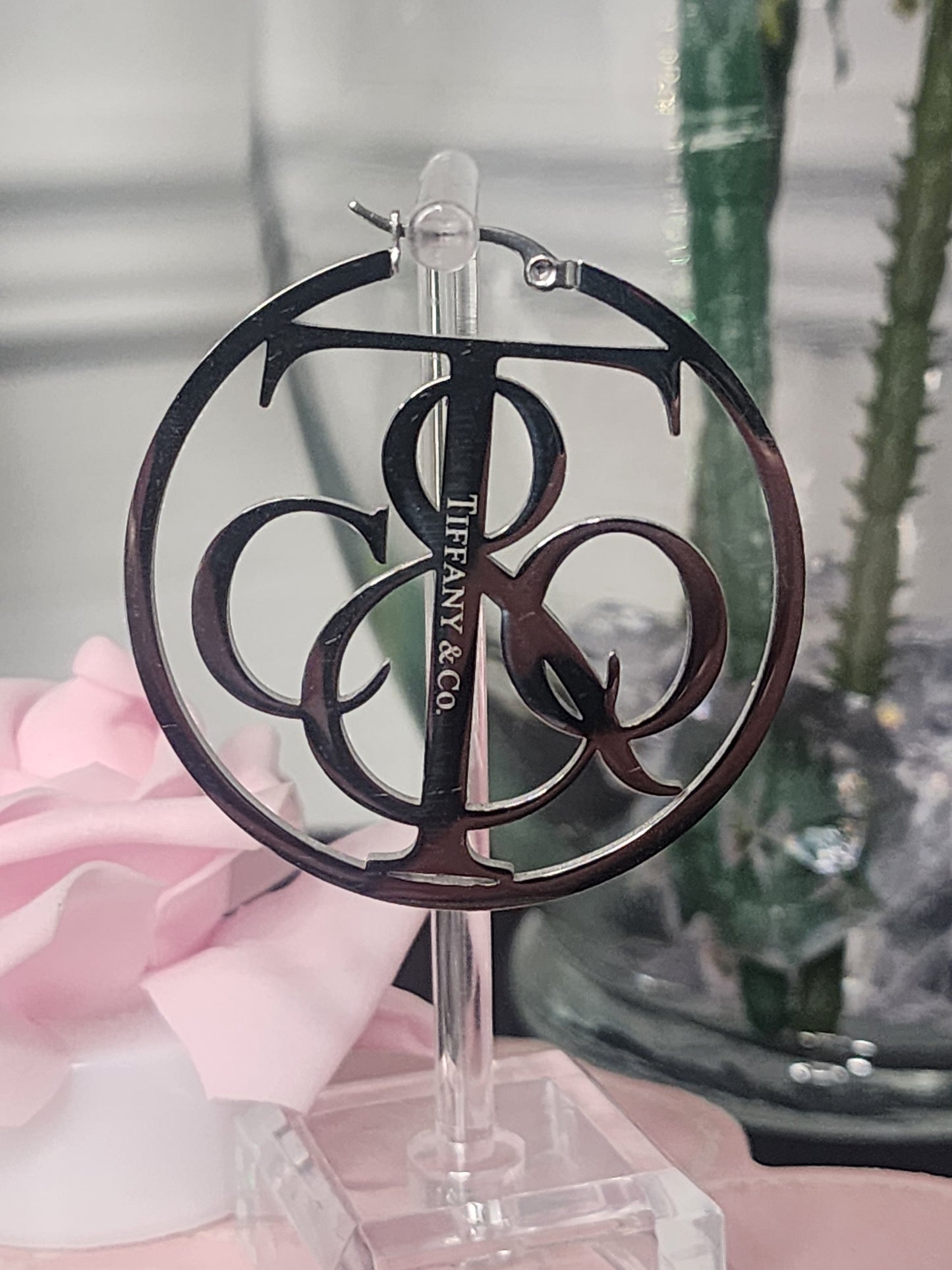 Stainless Steel Hoop Fashion Earrings (Available in Gold or Silver) (ON SALE)
