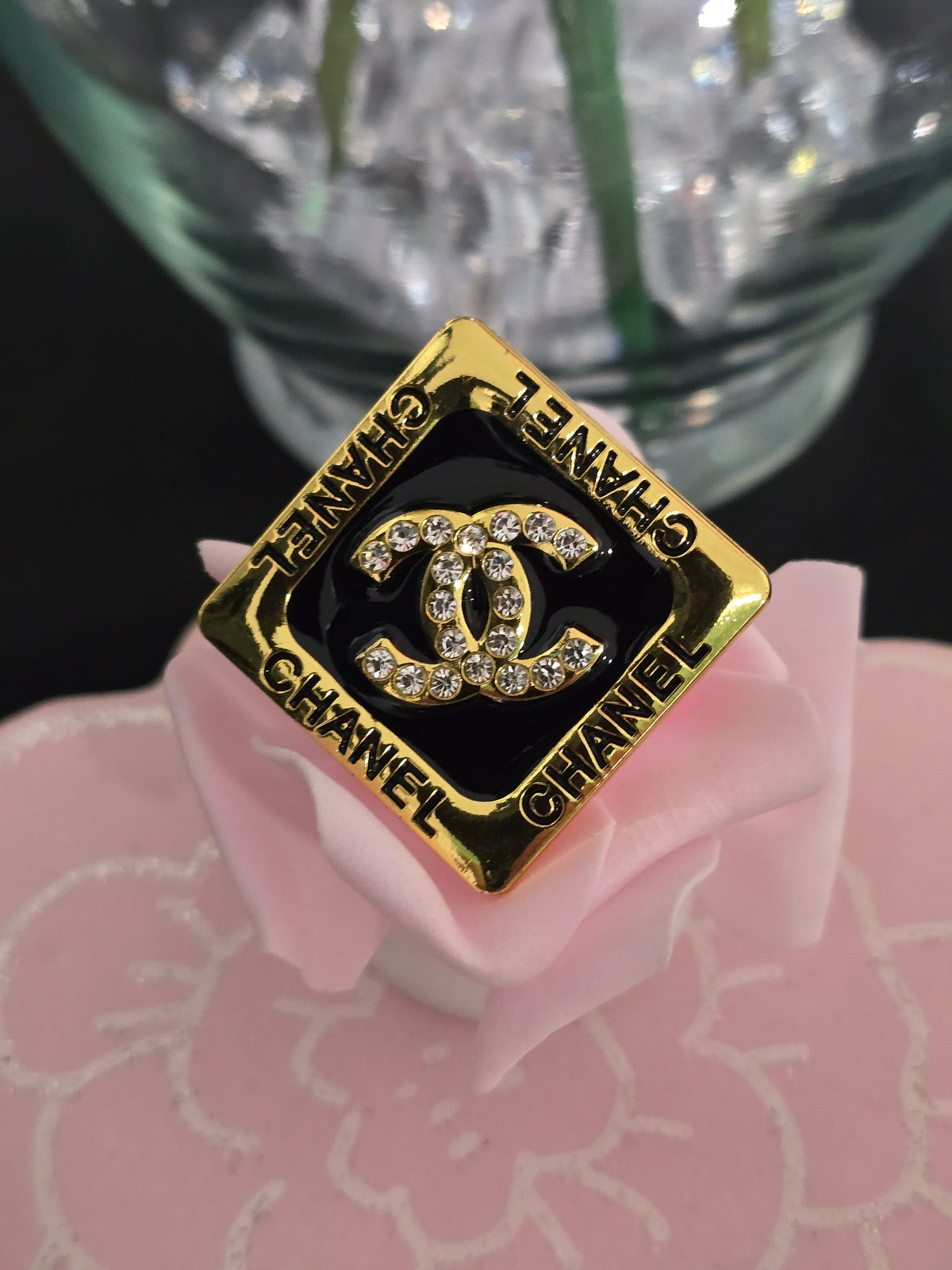 Gold or Silver Rhinestone Brooches (Handmade)