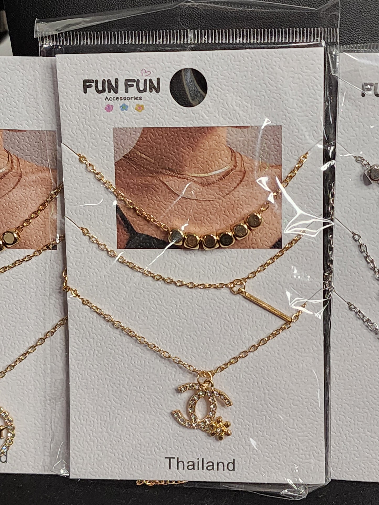 Multi-Layered Gold or Silver Necklaces
