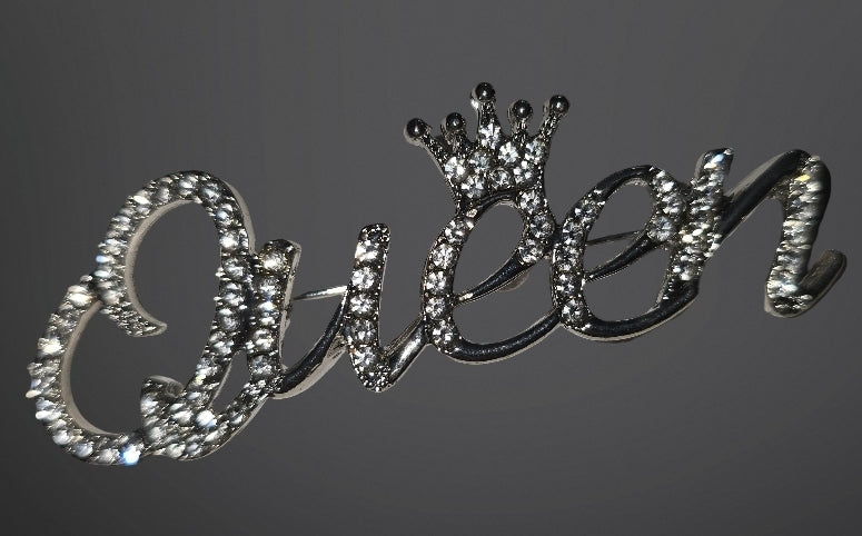 Gold or Silver Rhinestone Brooches (Handmade)