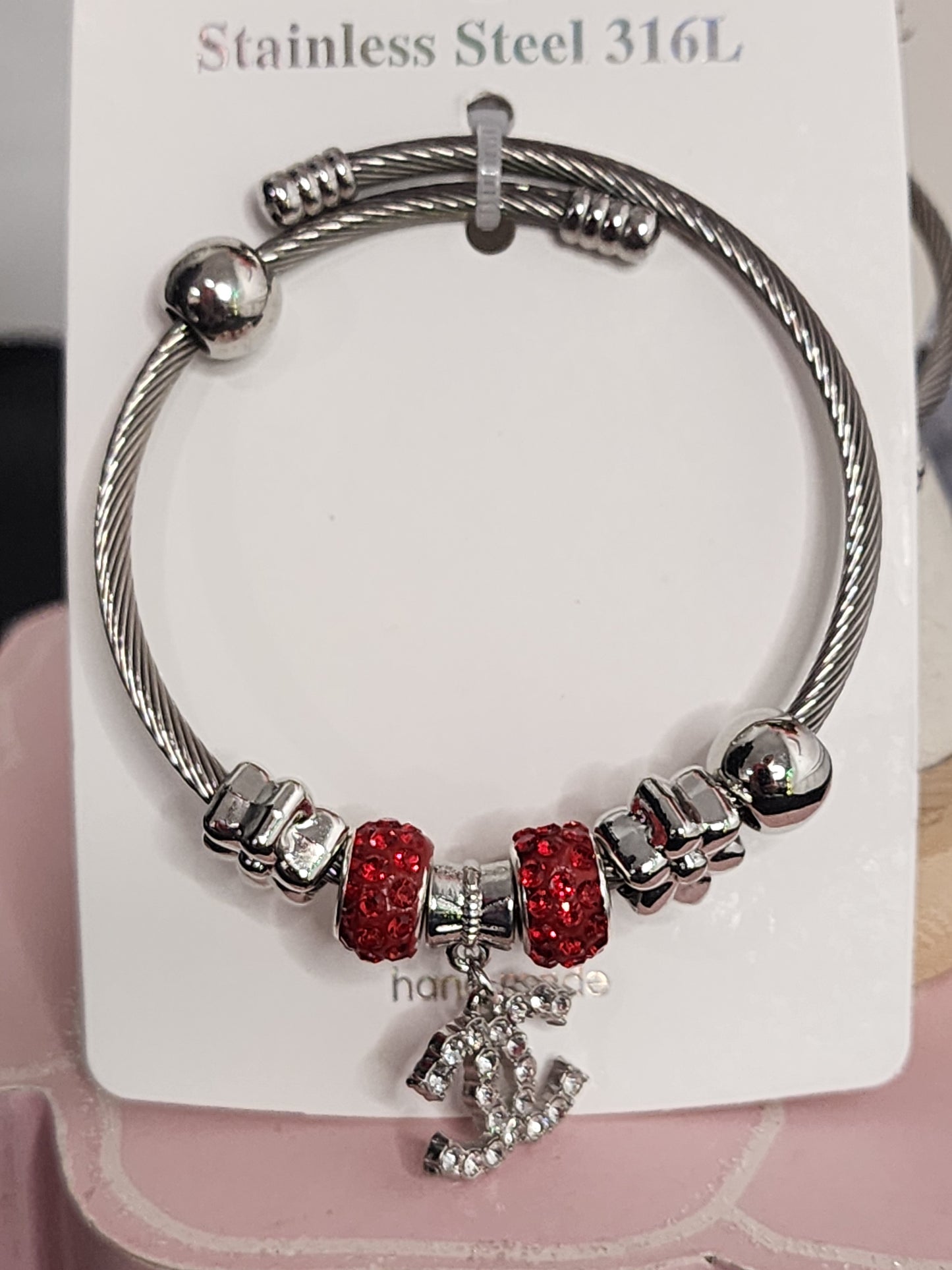 Stainless Steel Adjustable Charm Bracelets (BACK IN STOCK)