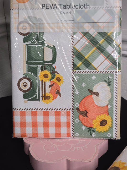 Round FALL Tablecloths