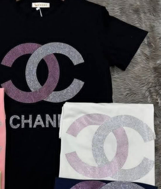 Butterfly Soft Rhinestone Tshirts