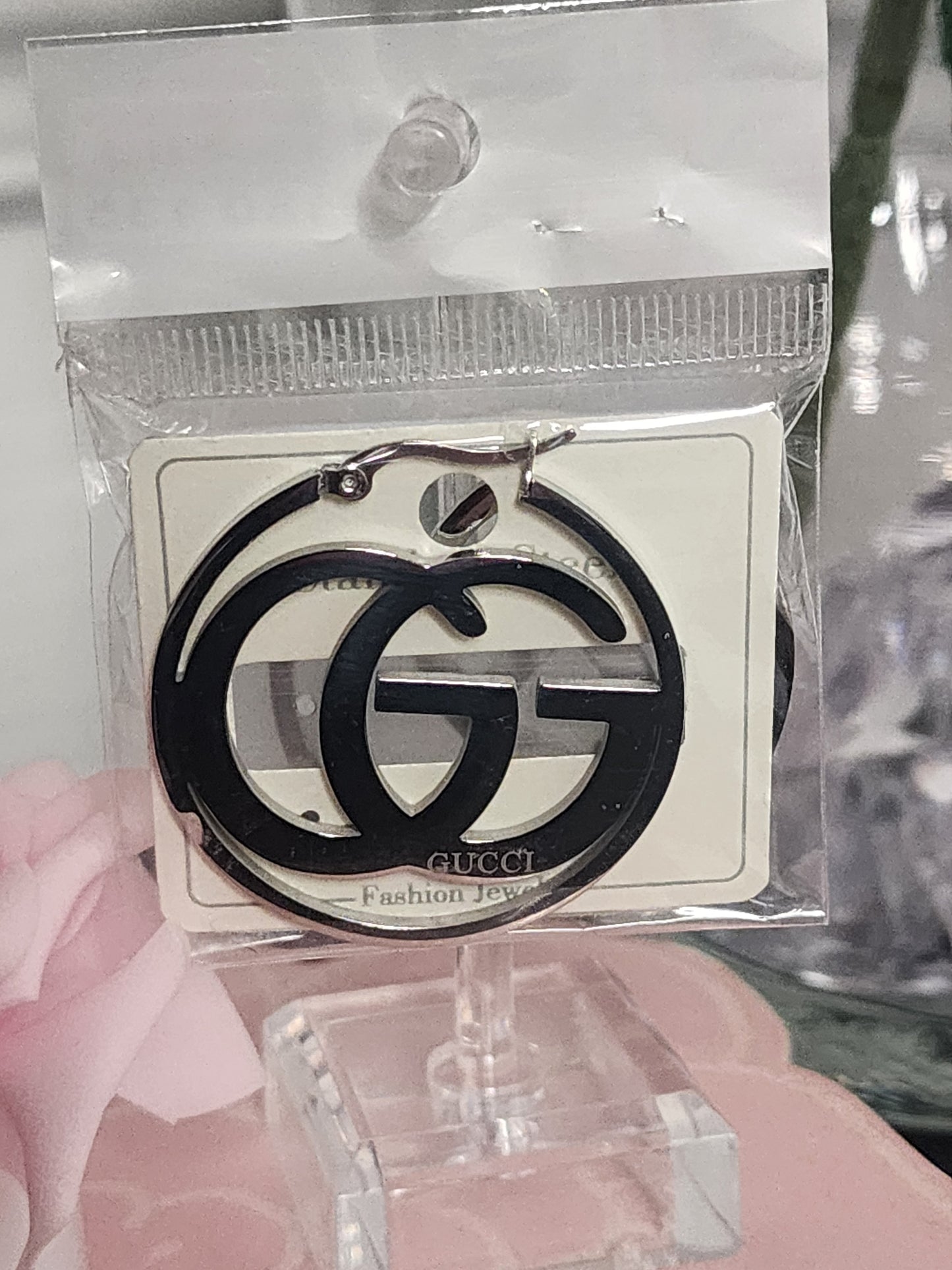 BACK IN STOCK Gold or Silver Fashion Stainless Steel Hoop Earrings