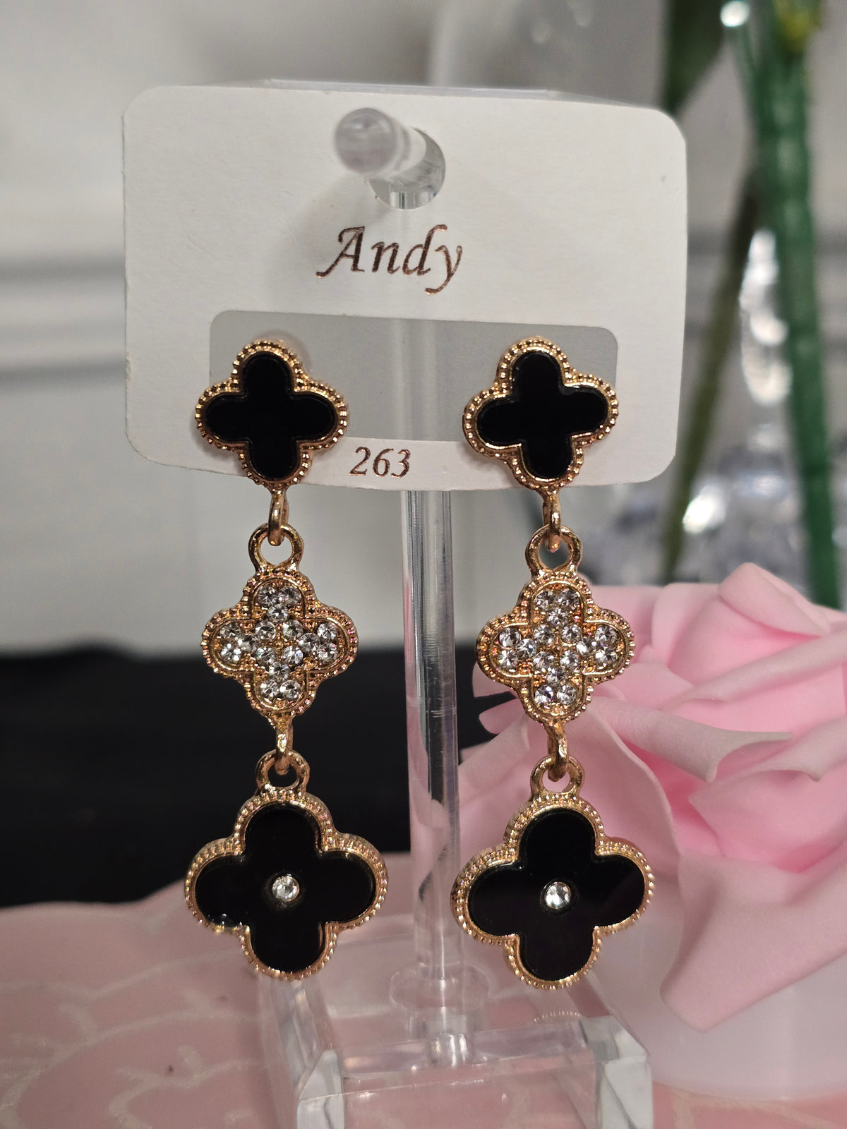 Dangling Clover Earrings