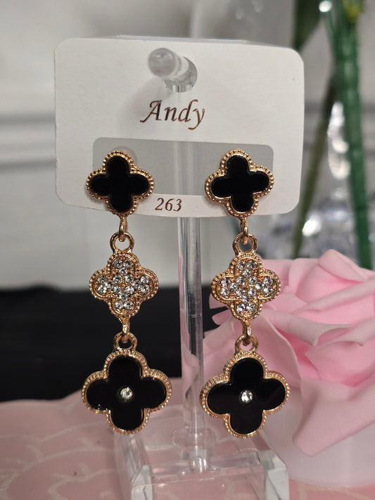 Dangling Clover Earrings