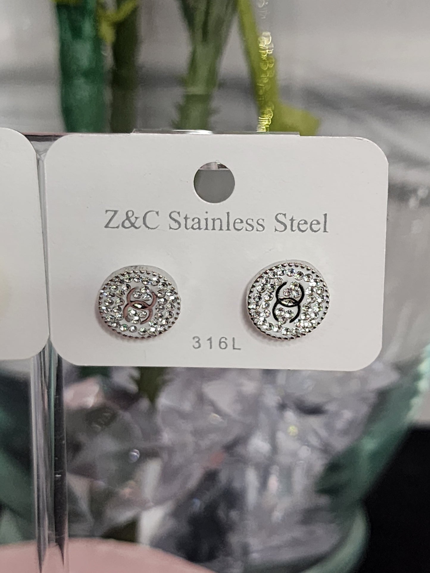 Silver and Gold Stainless Steel Earrings