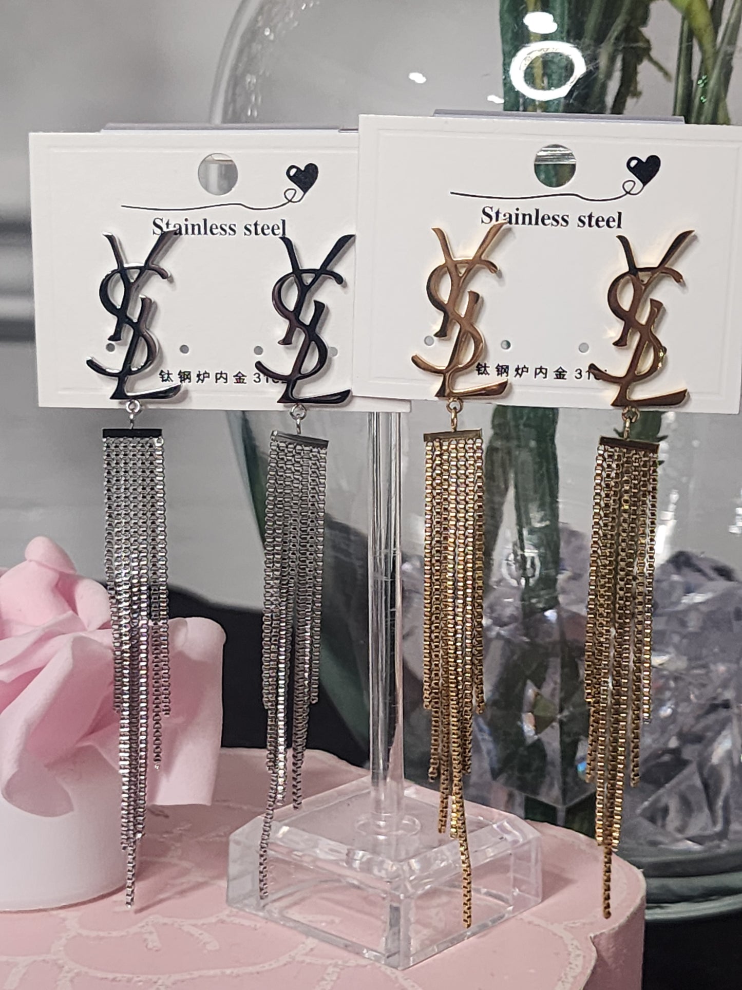 Gold or Silver Fashion Stainless Steel Earrings (CLEARANCE SALE)
