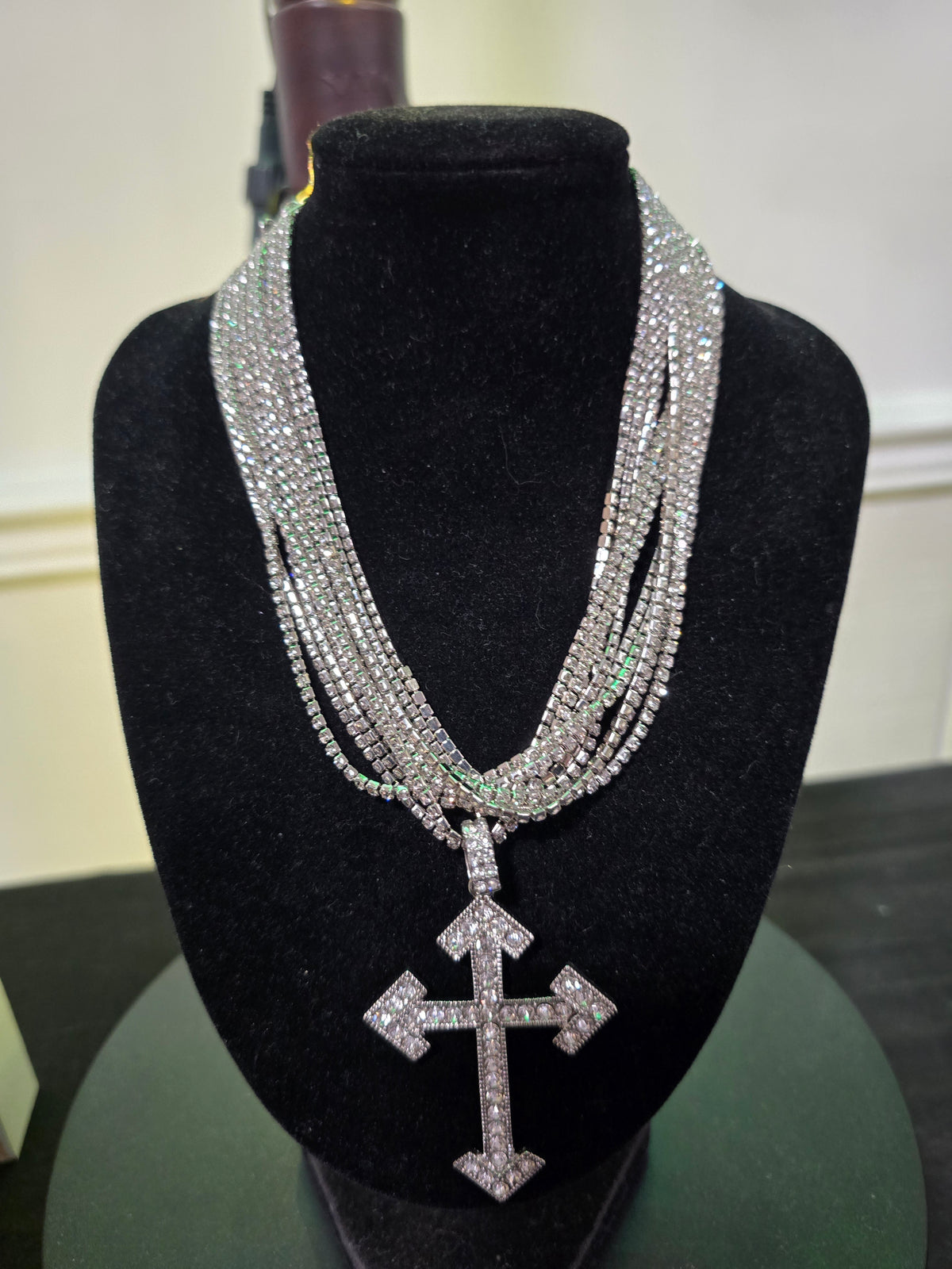 Chunky Staement Piece Clavicle Necklaces with Cross Pendants (ON SALE)