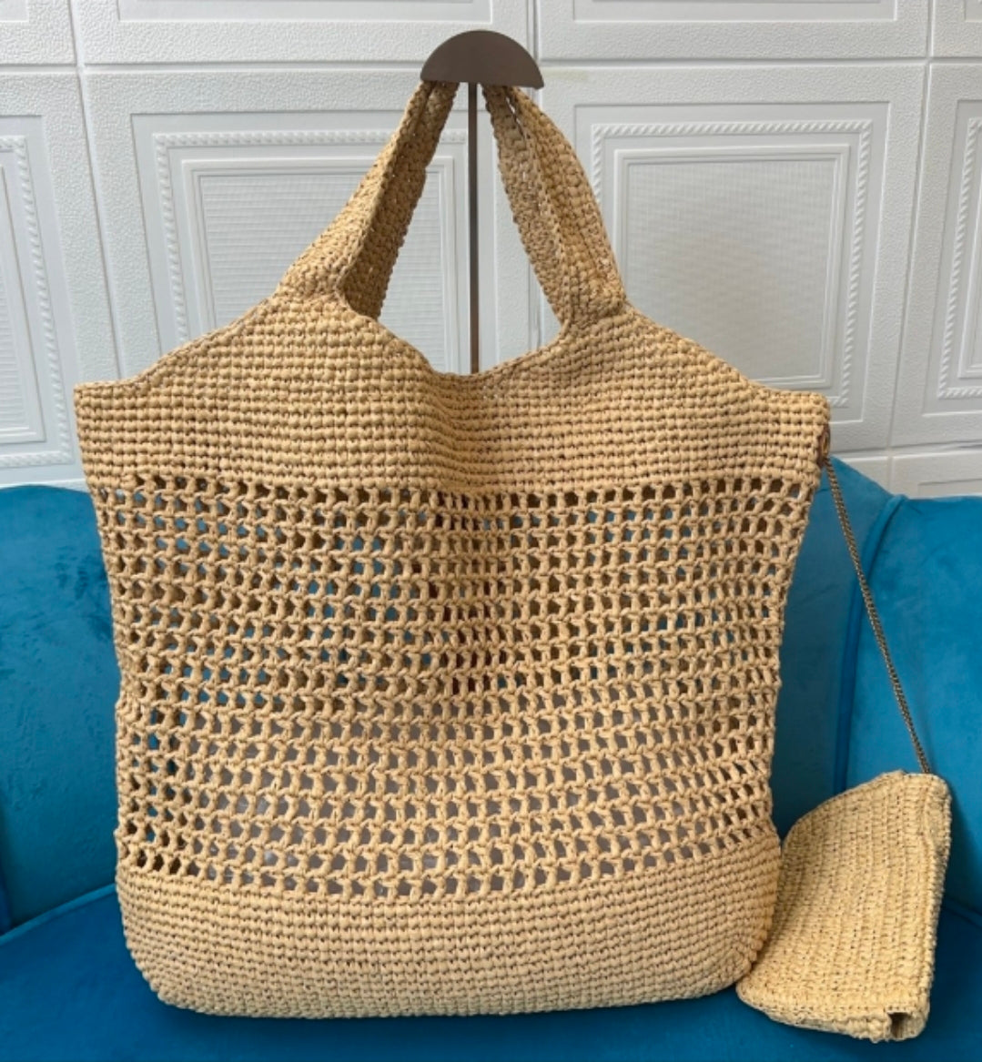 Summer Tote/ Beach Bag with Pouch