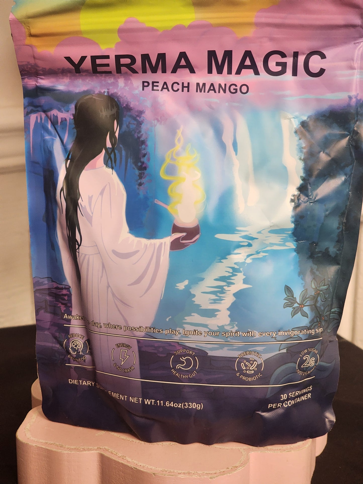 Yerba Magic Tea Powder (Peach Mango-30 Servings)