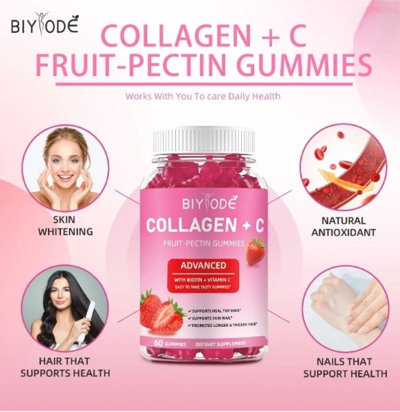 Collagen Fruit Pectin (60 Gummies)